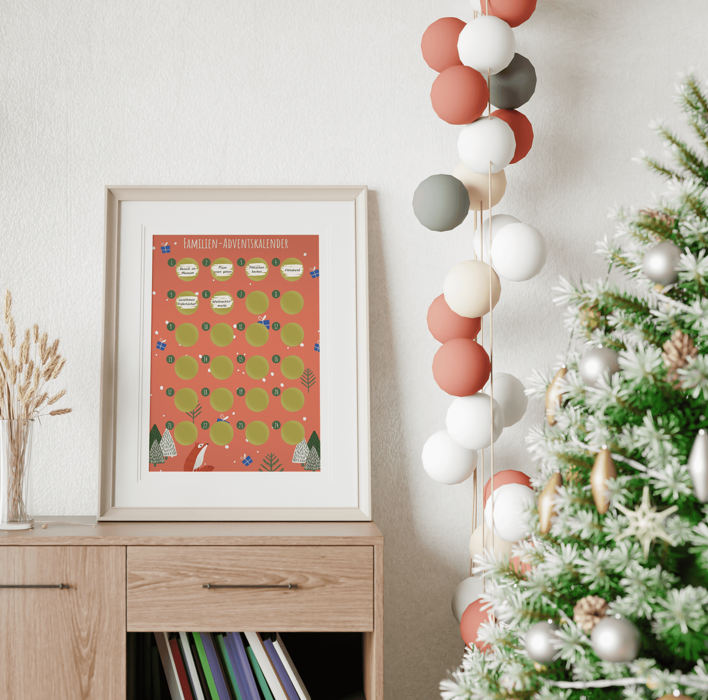 Adventskalender zum rubbeln und selbst schreiben - Rubbeladventskalender für die ganze Familie - A4 Rubbelkalender