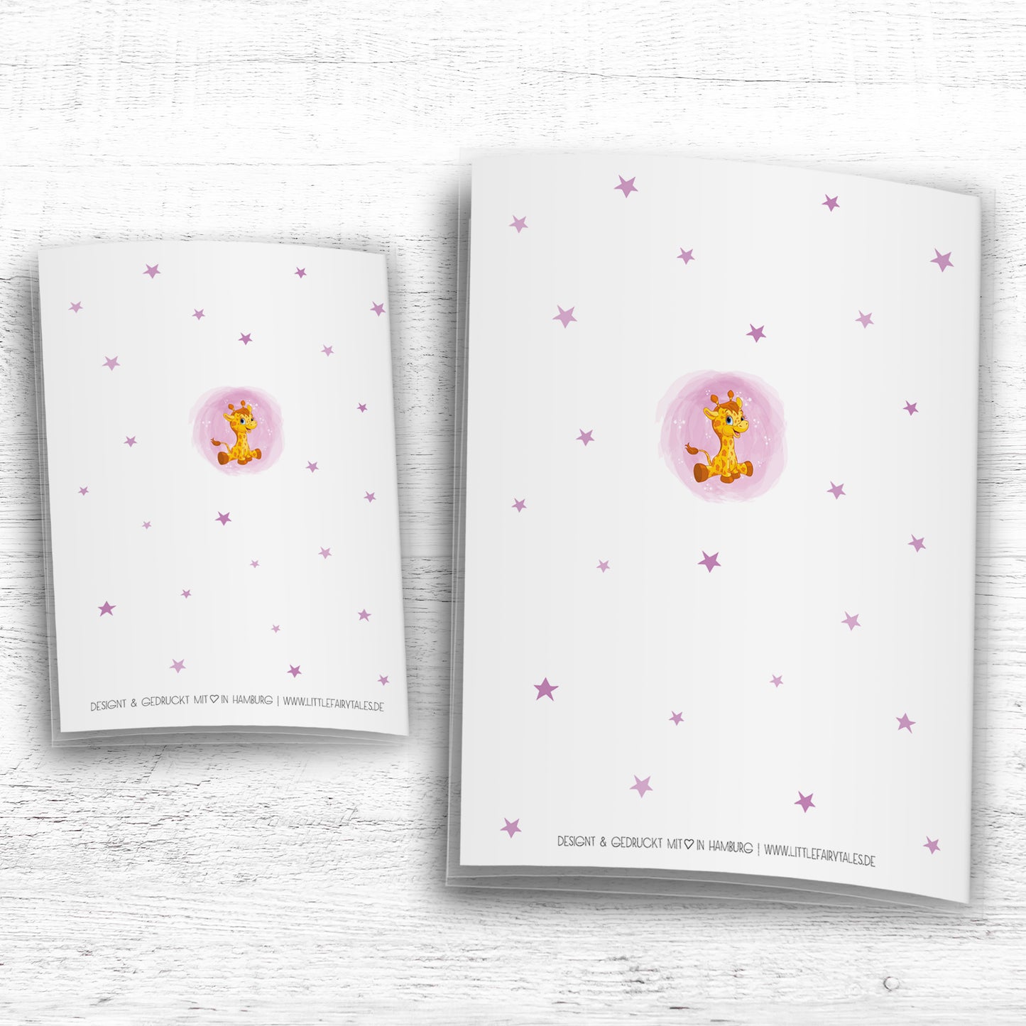 Uhefthülle_Impfpasshülle_babytiere_giraffe_rosa