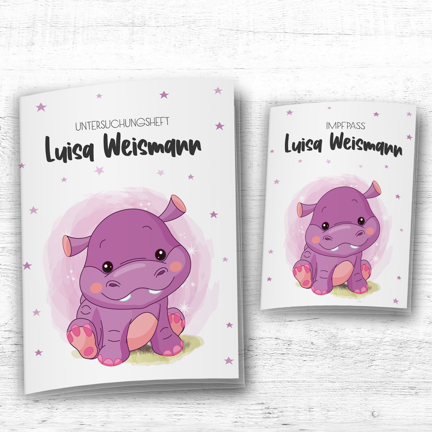 Uhefthülle_Impfpasshülle_babytiere__nilpferd_rosa