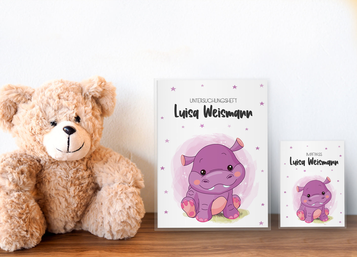 Uhefthülle_Impfpasshülle_babytiere__nilpferd_rosa