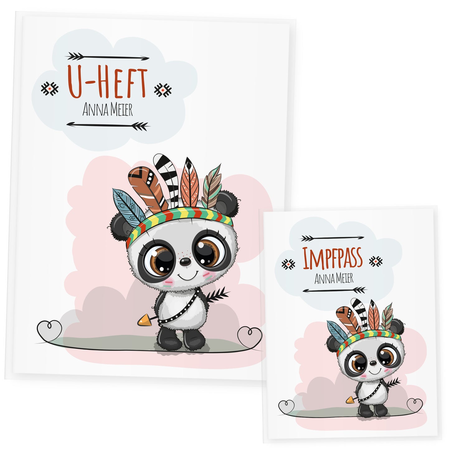 Uhefthülle_und_Impfpasshülle_Waldtiere_panda