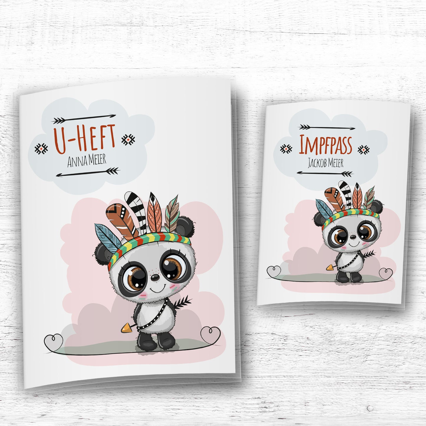 Uhefthülle_und_Impfpasshülle_Waldtiere_panda