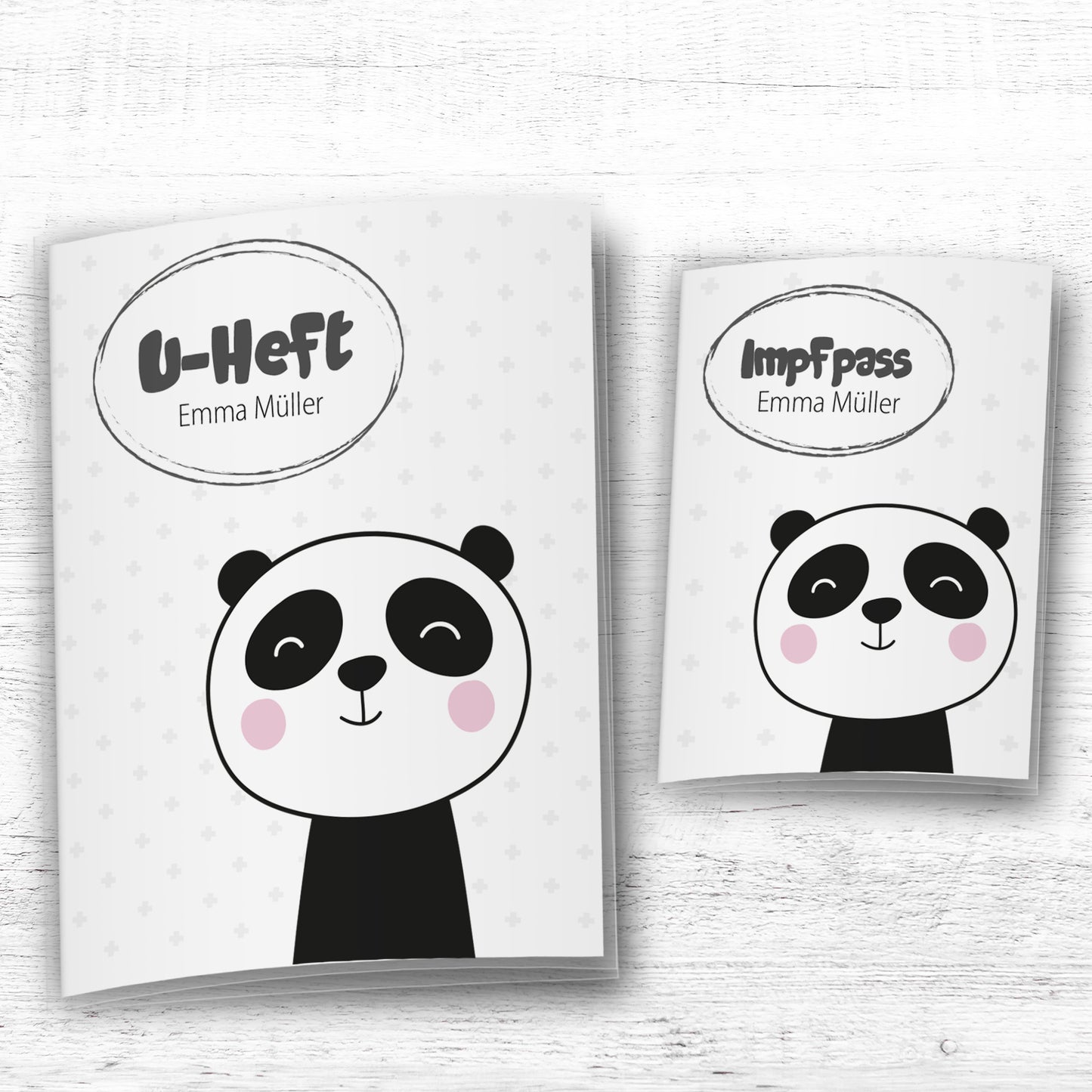 Uhefthülle & Impfpasshülle Set Waldtiere "Panda" - Little Fairy Tales