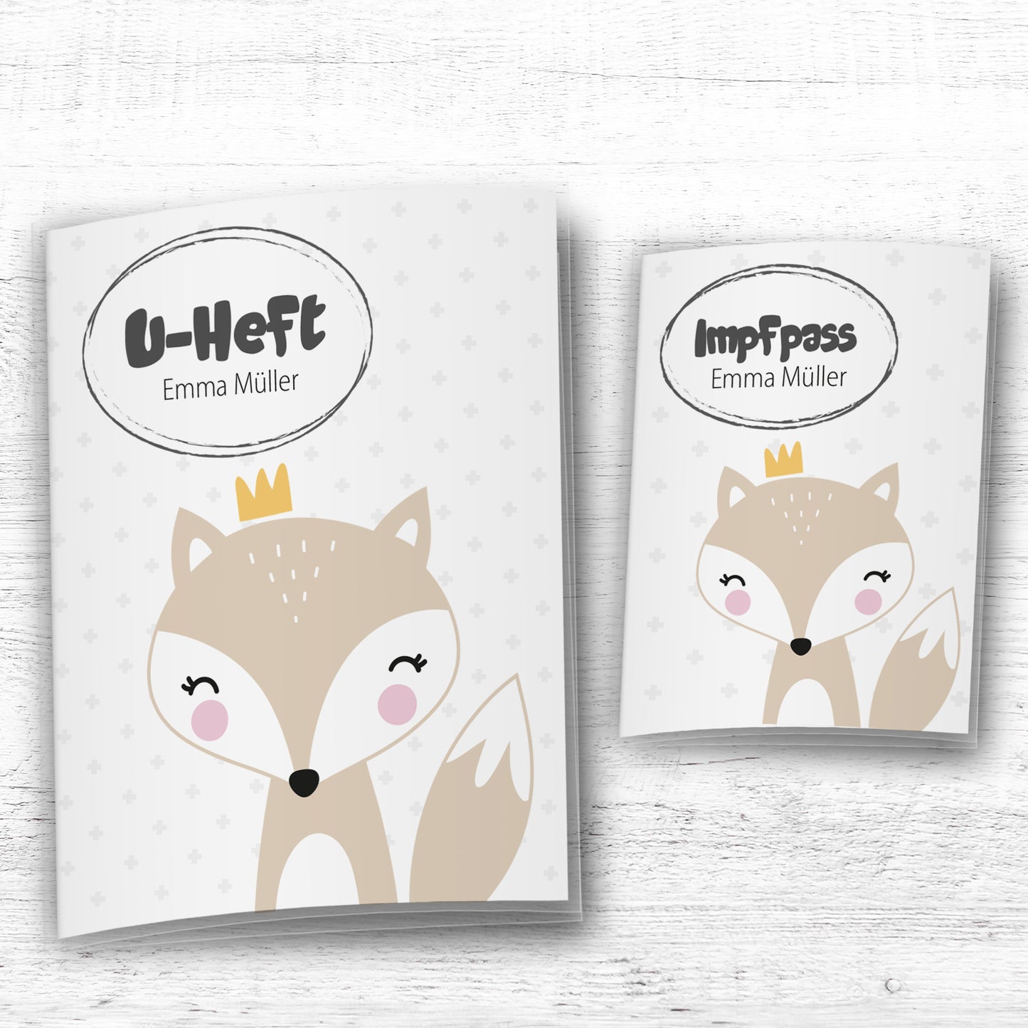 Uhefthülle & Impfpasshülle Set Waldtiere "Fuchs" - Little Fairy Tales