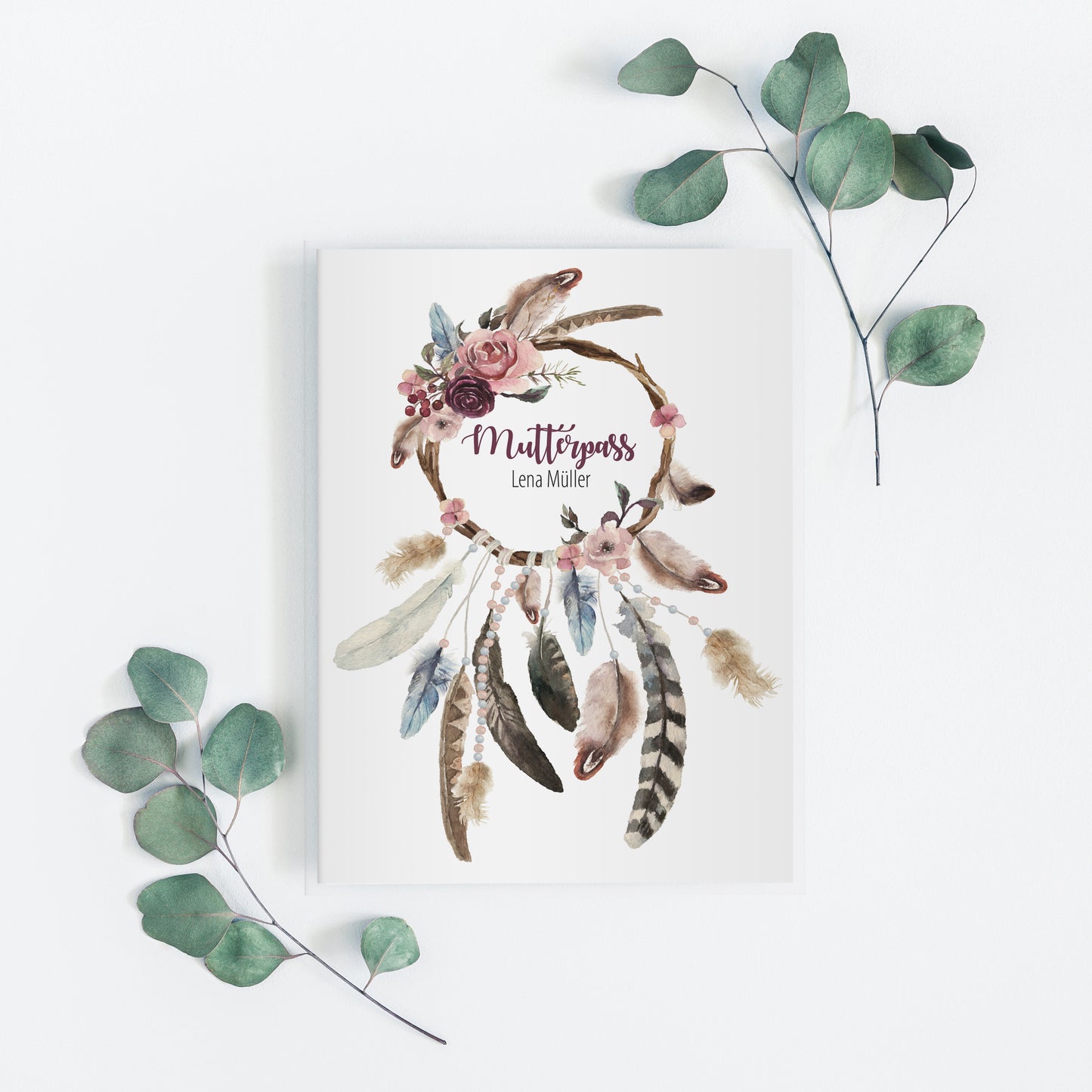 Mutterpasshülle personalisiert, Watercolor 6 - Little Fairy Tales