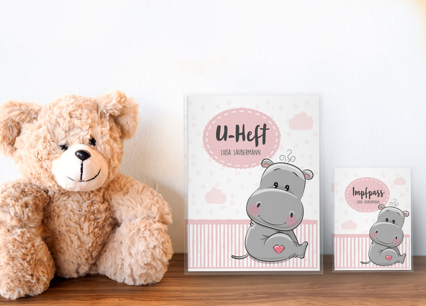 Uhefthülle_Impfpasshülle_Tiere_nilpferd_rosa