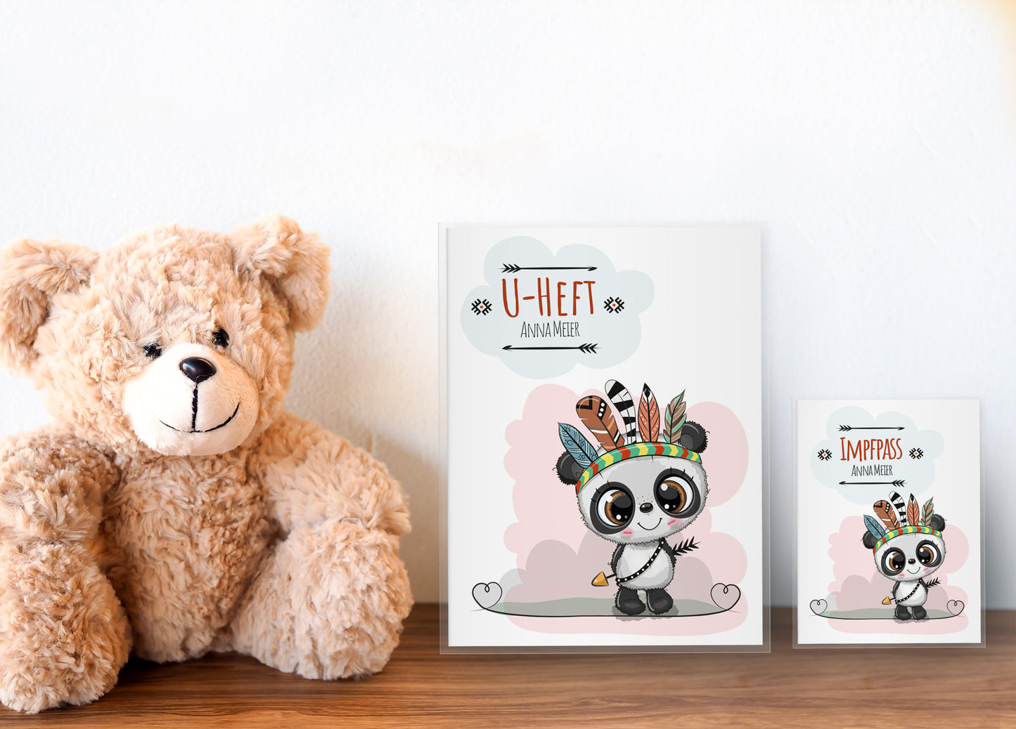 Uhefthülle_und_Impfpasshülle_Waldtiere_panda