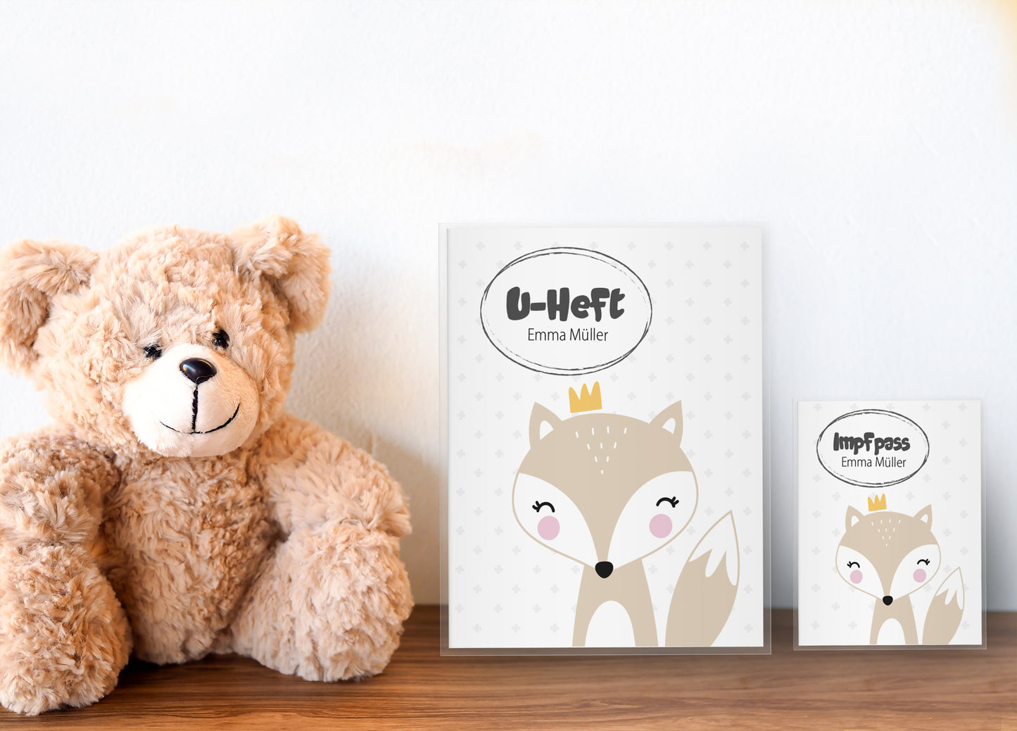 Uhefthülle & Impfpasshülle Set Waldtiere "Fuchs" - Little Fairy Tales