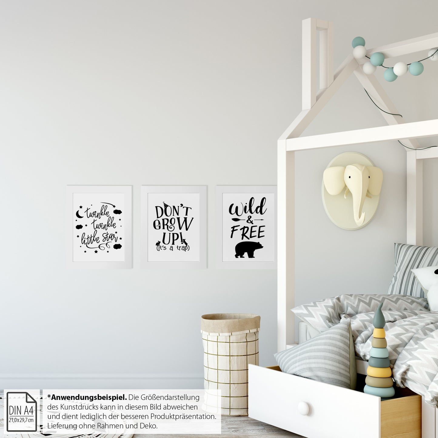 Kinderposter, "Twinkle Twinkle Little Star", DINA4 - Little Fairy Tales