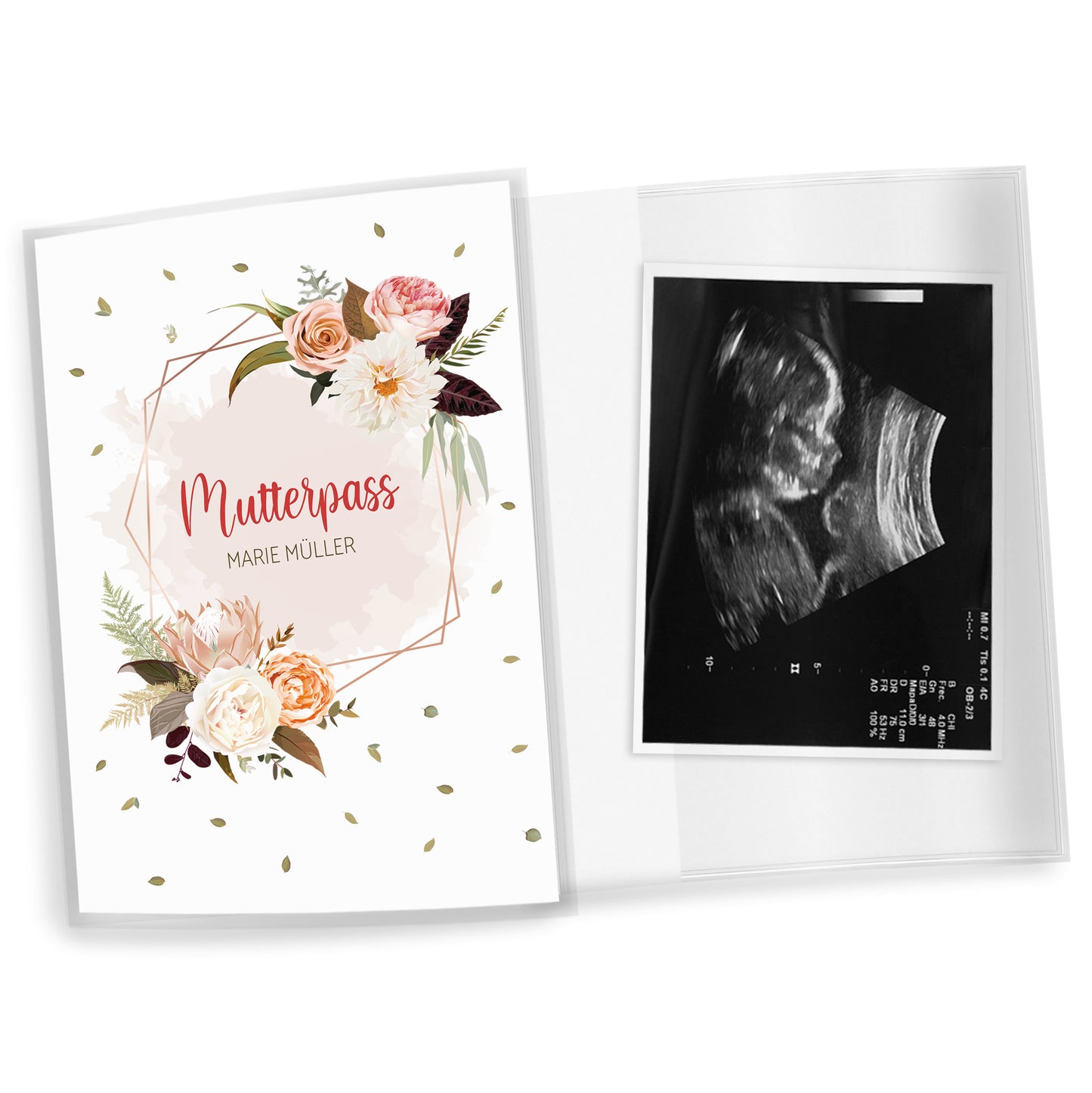 Mutterpasshülle personalisiert, Spring Flowers 4 - Little Fairy Tales