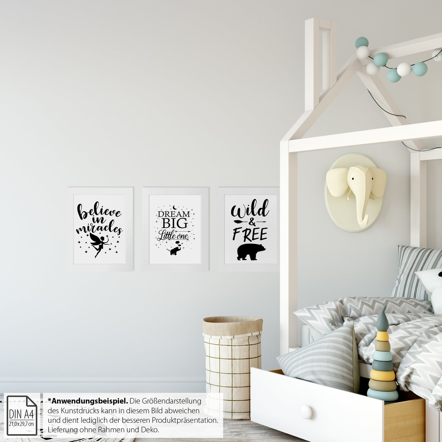 Kinderposter, "Dream Big Little One", DINA 4 - Little Fairy Tales