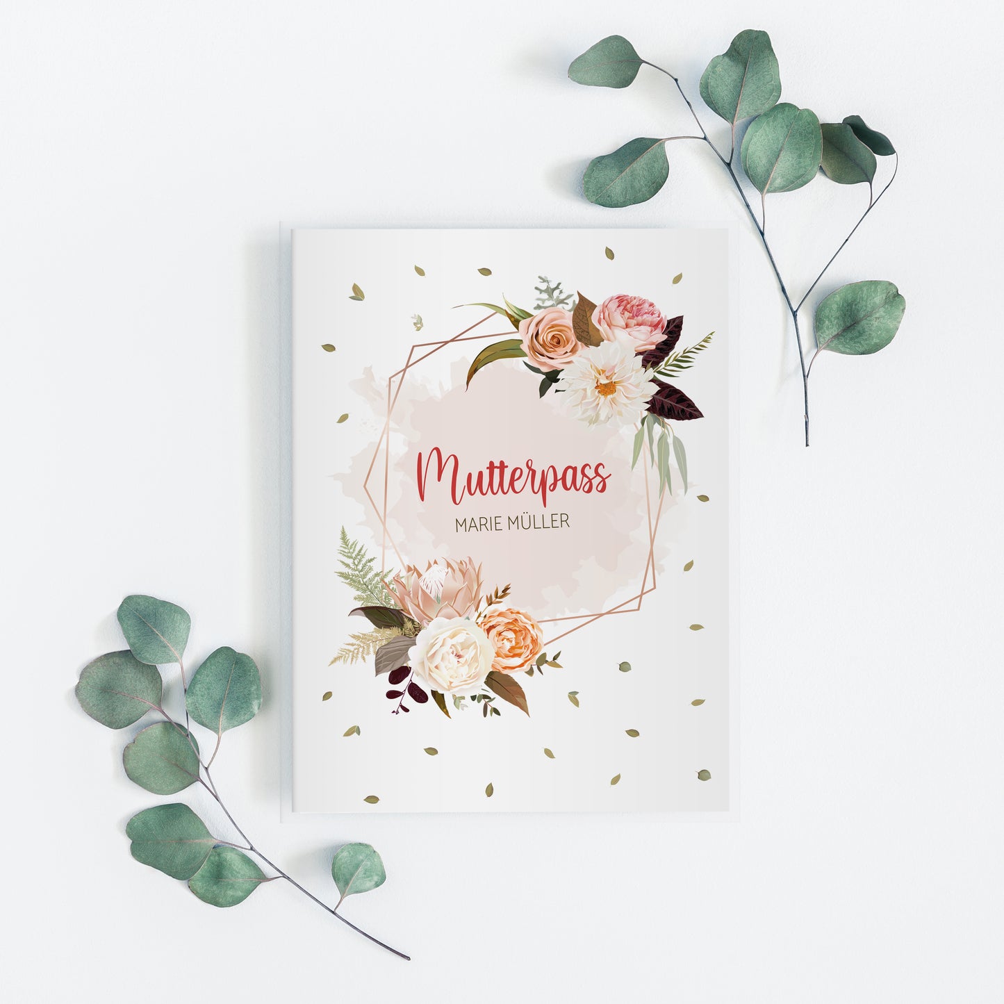 Mutterpasshülle personalisiert, Spring Flowers 4 - Little Fairy Tales