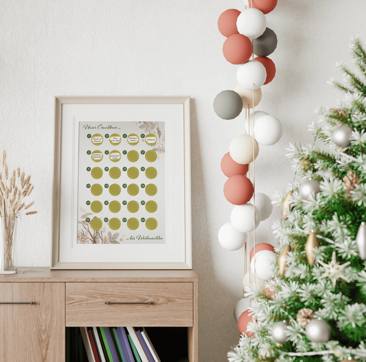Adventskalender zum rubbeln und selbst schreiben - Rubbeladventskalender für Freundin, Freund und Paare - A4 Rubbelkalender