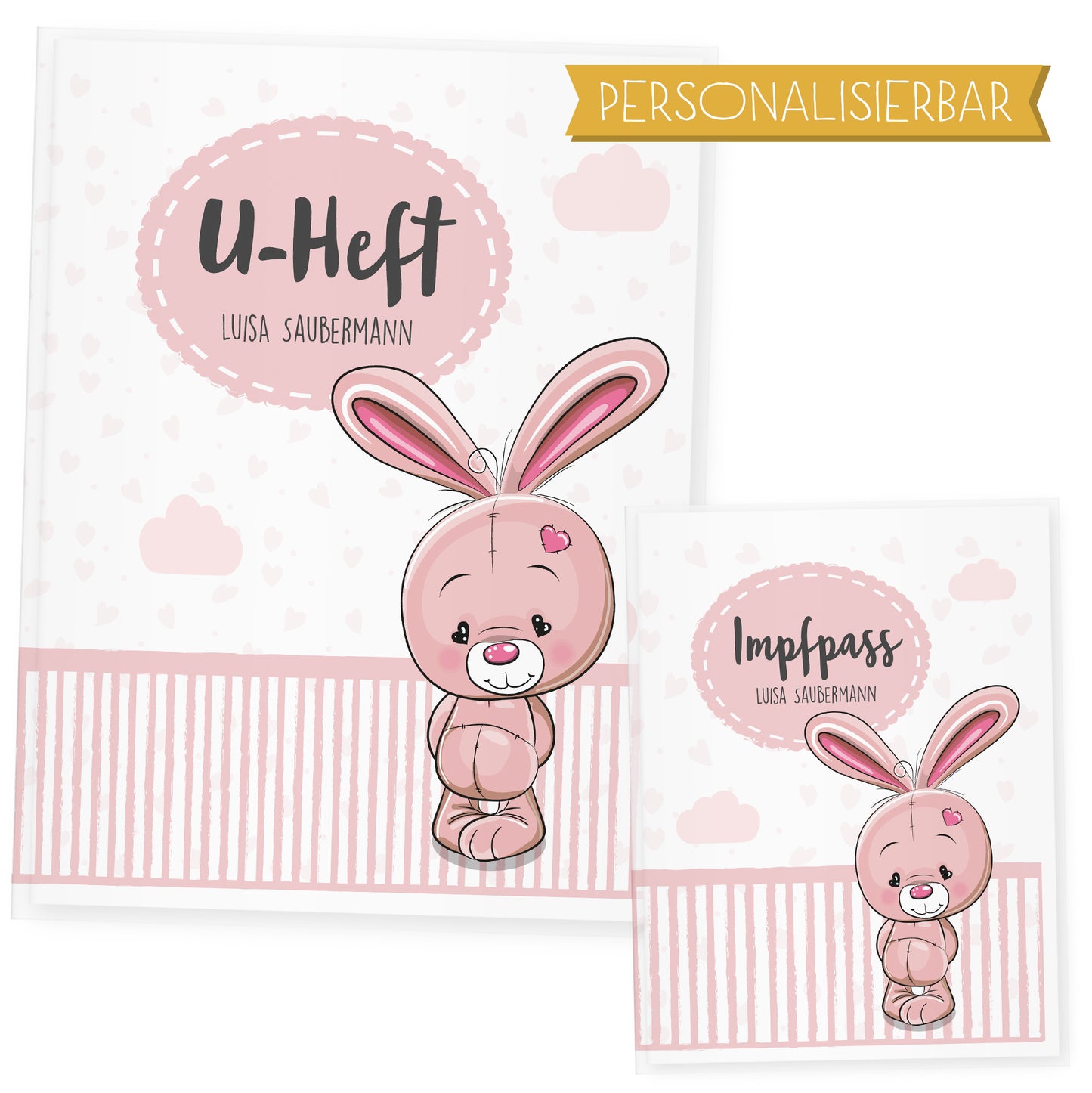 Uhefthülle_Impfpasshülle_Tiere_hase_rosa