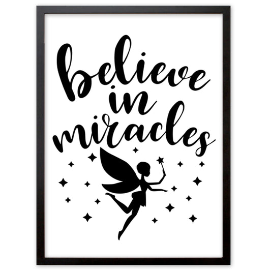 Kinderposter, "Belive in Miracles", DINA4 - Little Fairy Tales