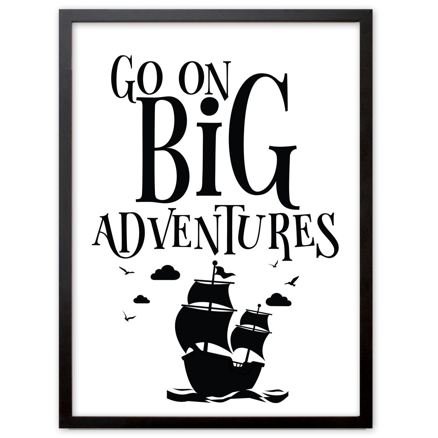 Kinderposter, "Go On Big Adventures", DINA 4 - Little Fairy Tales