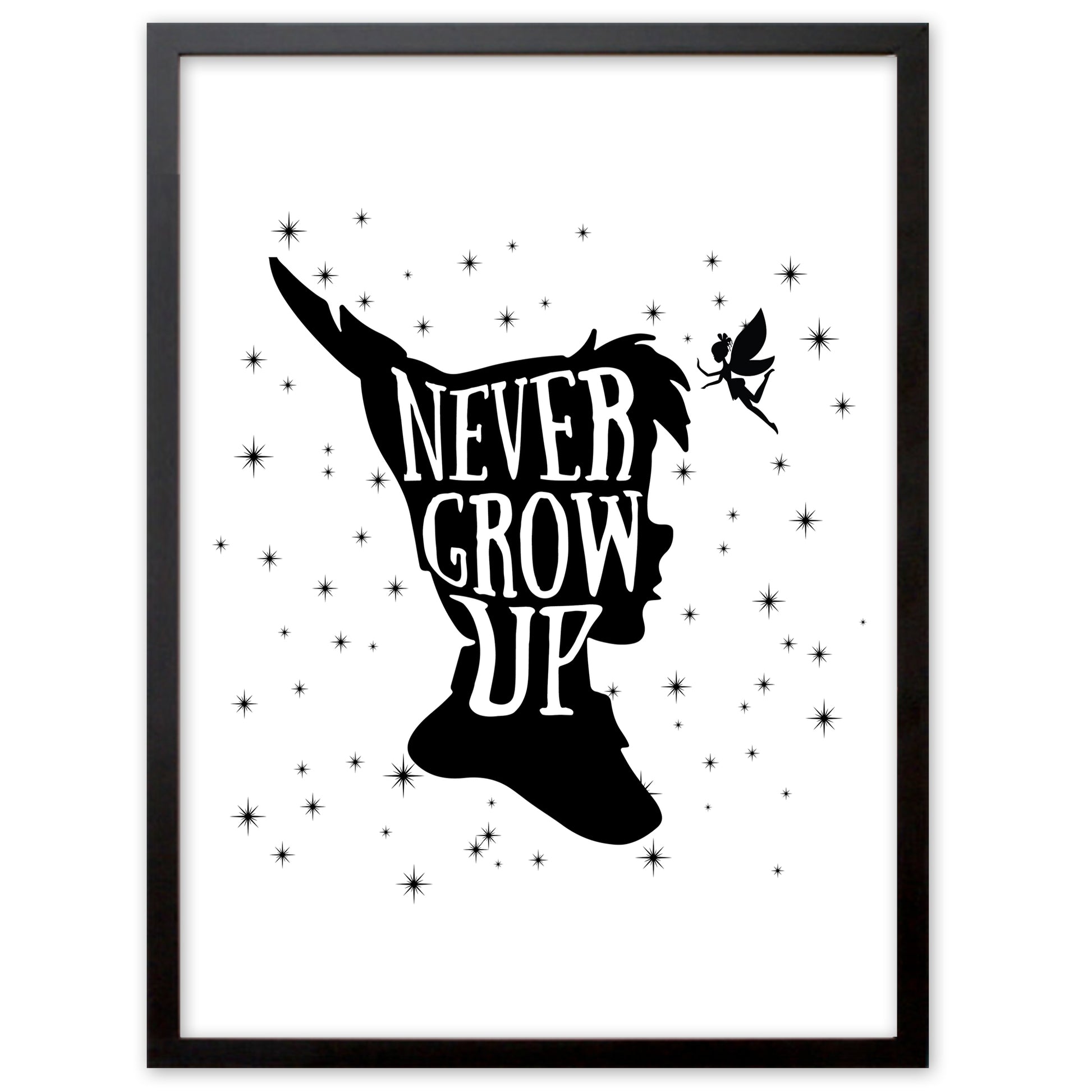 Kinderposter, "Never Grow Up", DINA 4 - Little Fairy Tales