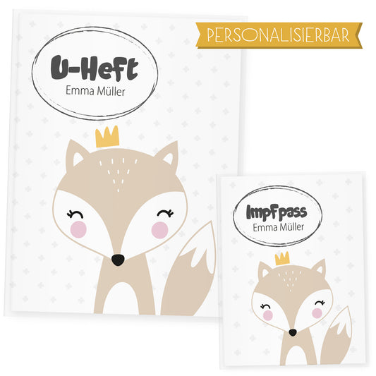 Uhefthülle & Impfpasshülle Set Waldtiere "Fuchs" - Little Fairy Tales
