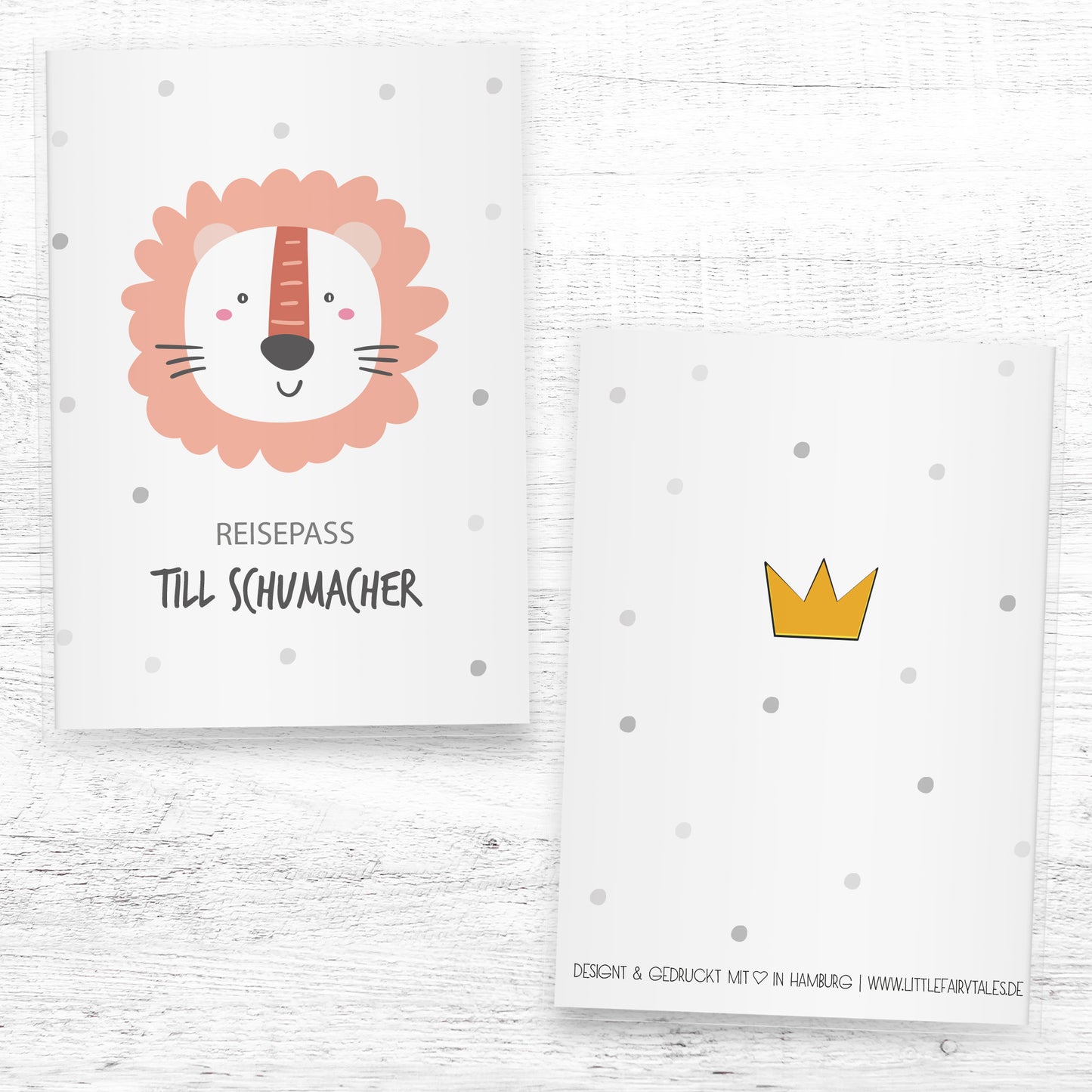 Kinder_Reisepasshülle_mit_Namen_nordic_tiere_löwe