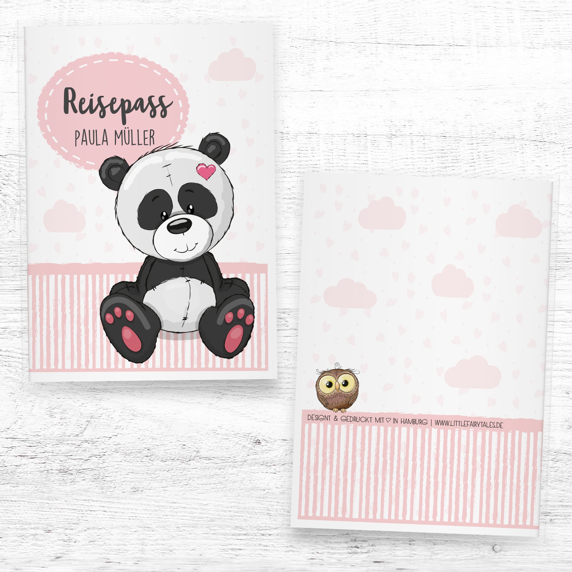 Kinder_Reisepasshülle_mit_Namen_tiere_panda_rosa