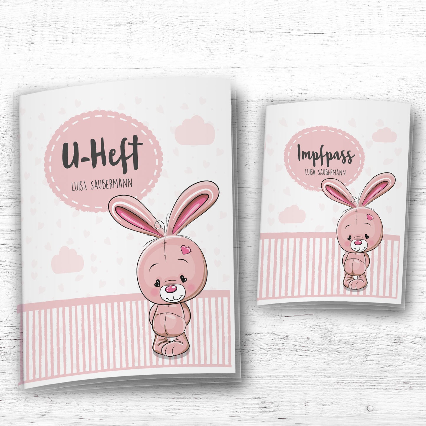 Uhefthülle_Impfpasshülle_Tiere_hase_rosa