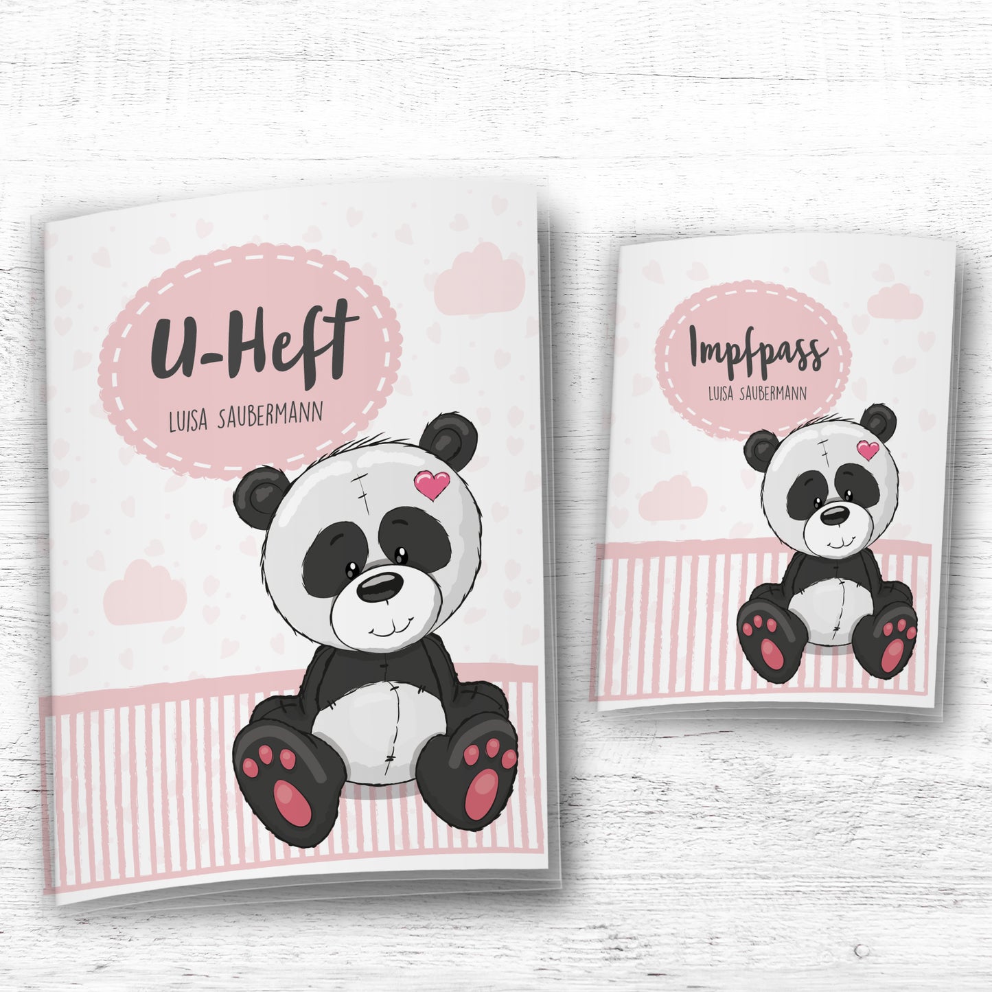 Uhefthülle_Impfpasshülle_Tiere_Panda_rosa