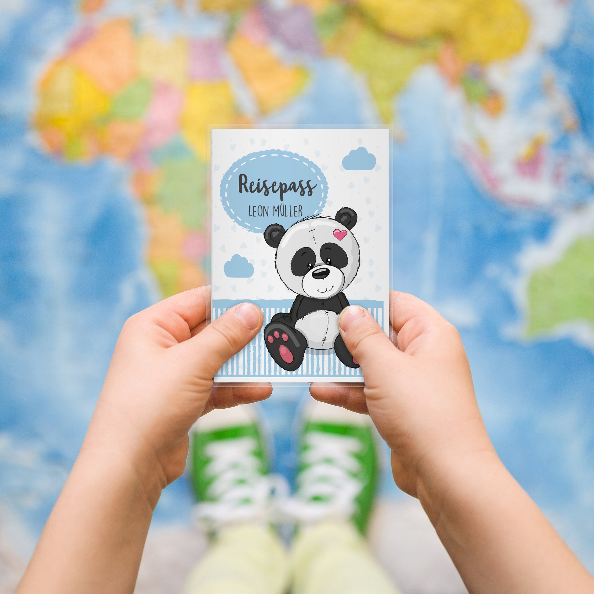 Kinder_Reisepasshülle_mit_Namen_tiere_panda_blau