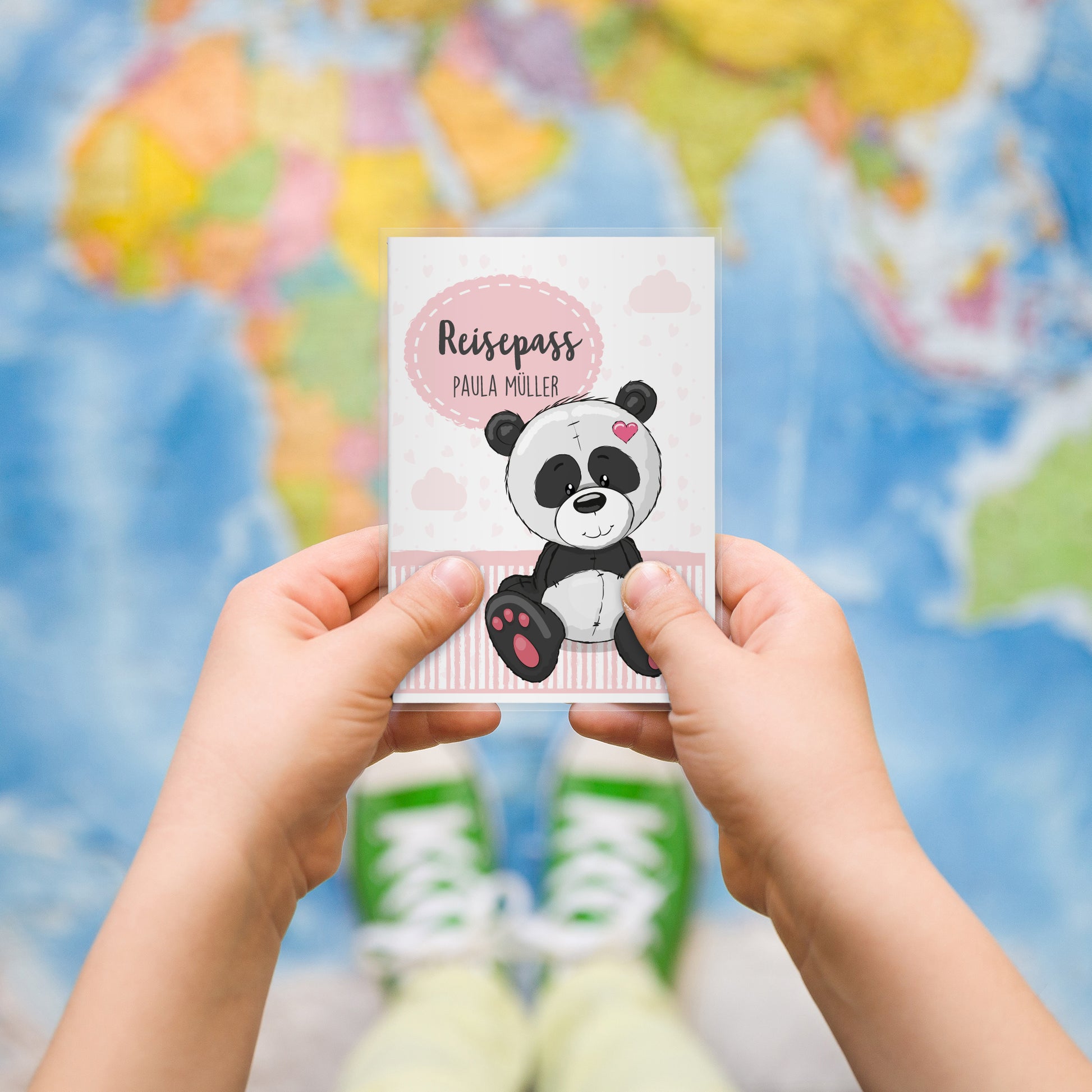 Kinder_Reisepasshülle_mit_Namen_tiere_panda_rosa