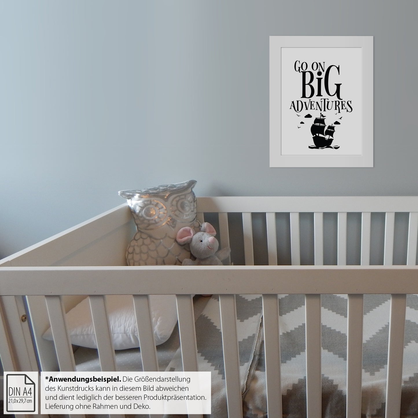 Kinderposter, "Go On Big Adventures", DINA 4 - Little Fairy Tales