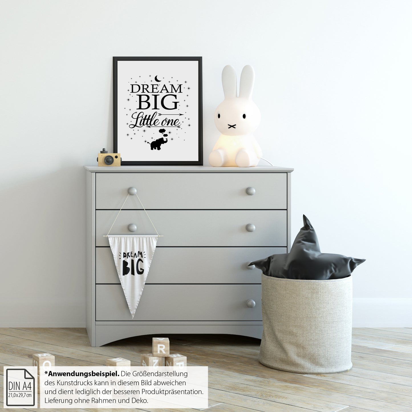 Kinderposter, "Dream Big Little One", DINA 4 - Little Fairy Tales