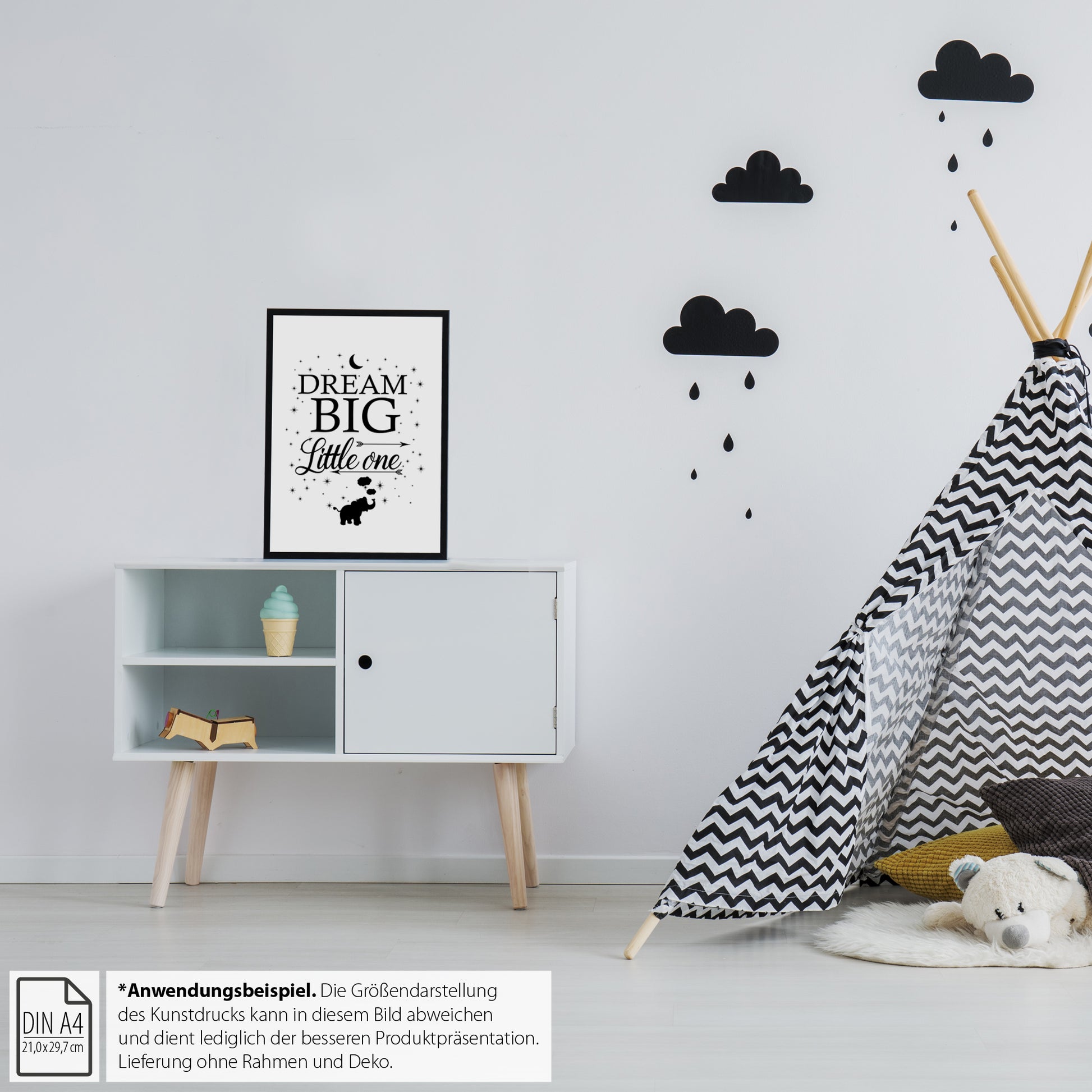 Kinderposter, "Dream Big Little One", DINA 4 - Little Fairy Tales