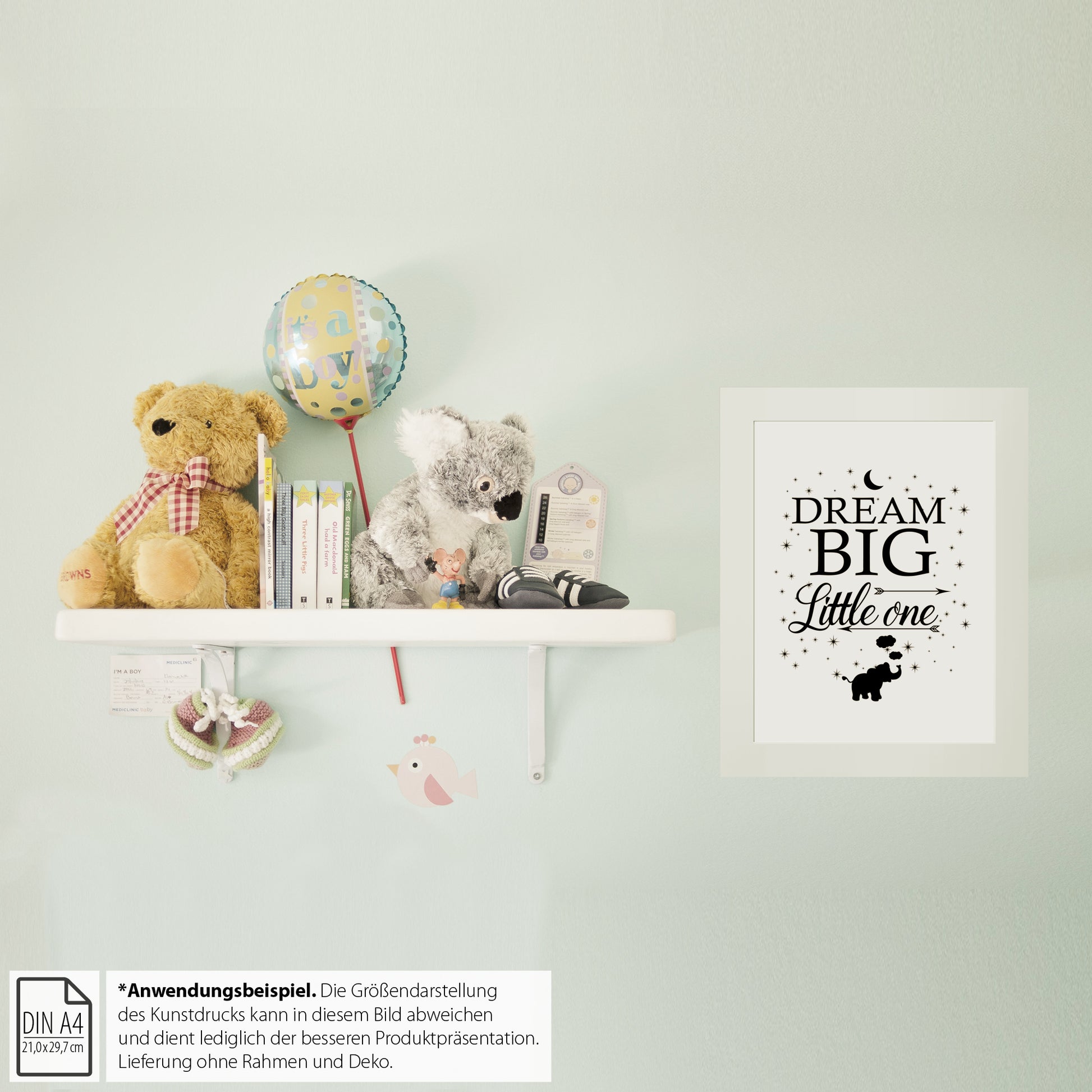 Kinderposter, "Dream Big Little One", DINA 4 - Little Fairy Tales